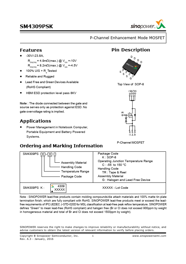 SM4309PSK