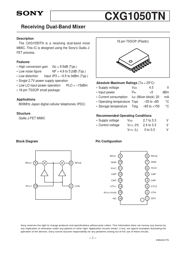 CXG1050TN