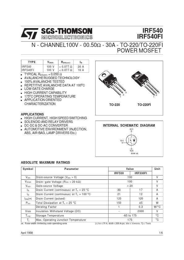 IRF540FI