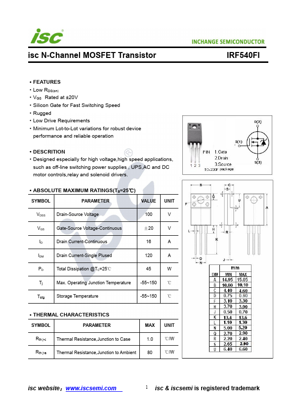 IRF540FI