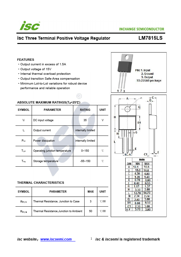 LM7815LS