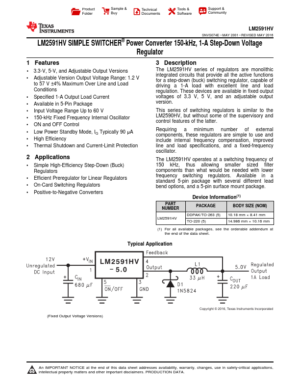 LM2591HV