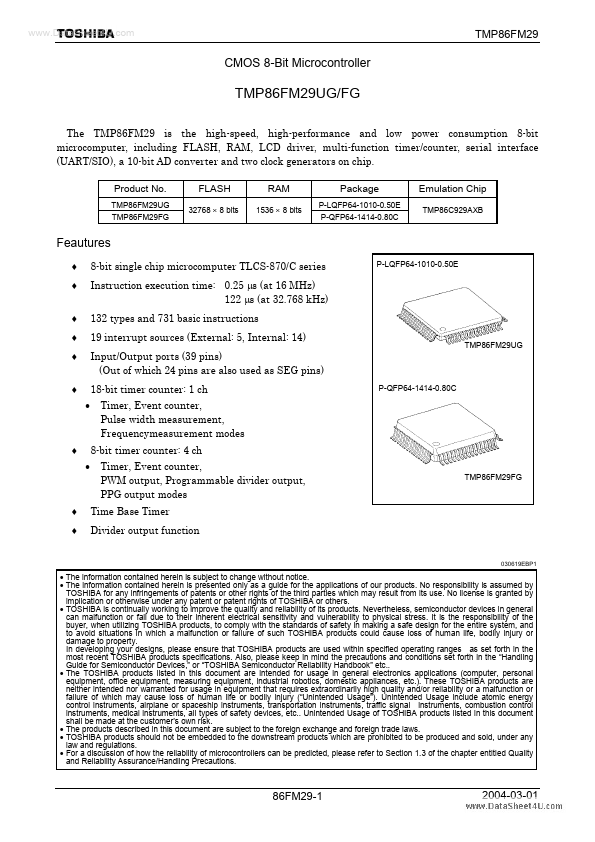 TMP86CM29B