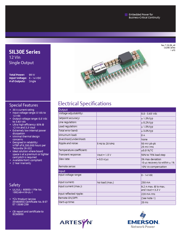 SIL30E-12W3V3-VY