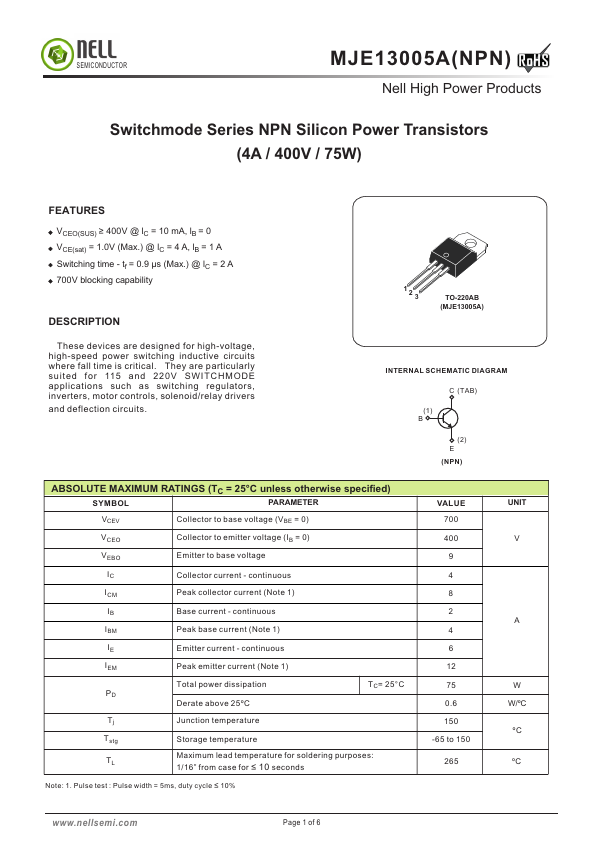 MJE13005A