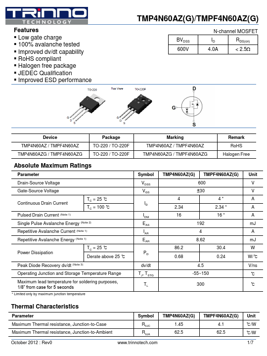 TMPF4N60AZ