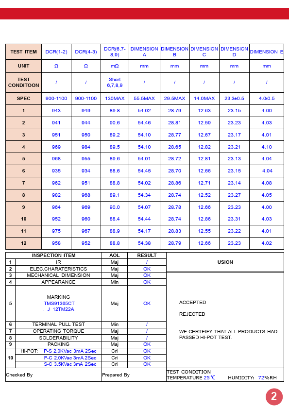 TMS92920CT