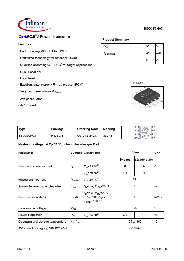 BSO350N03