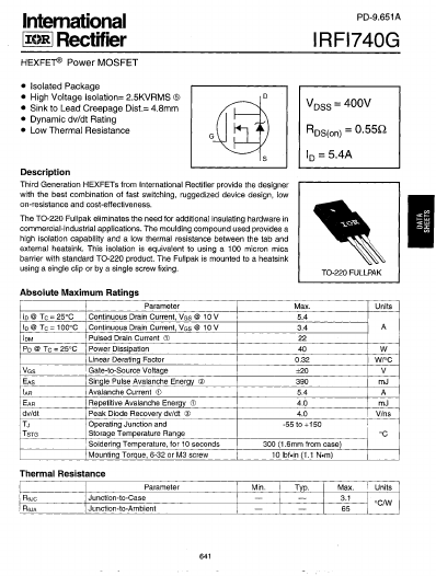 IRFI740G