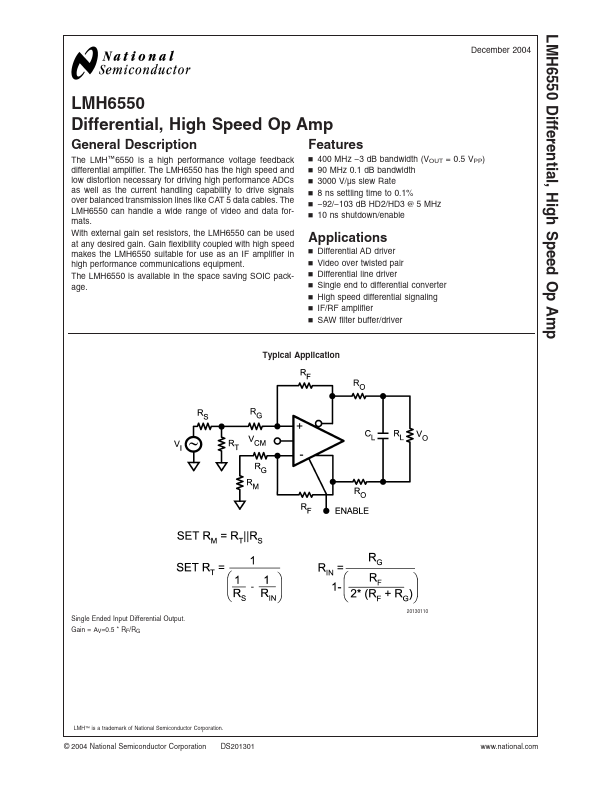 LMH6550