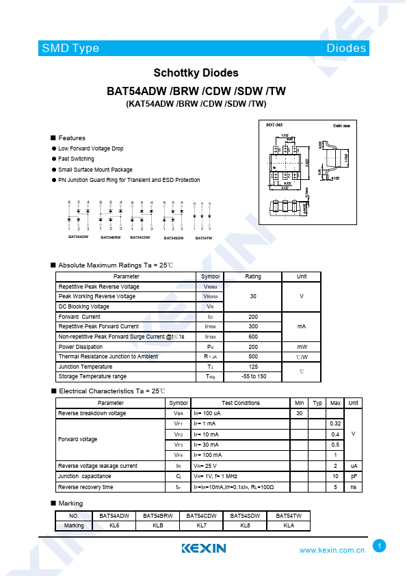 BAT54BRW