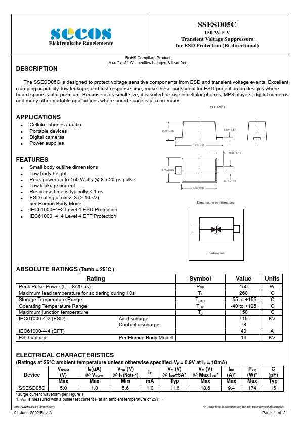 SSESD05C