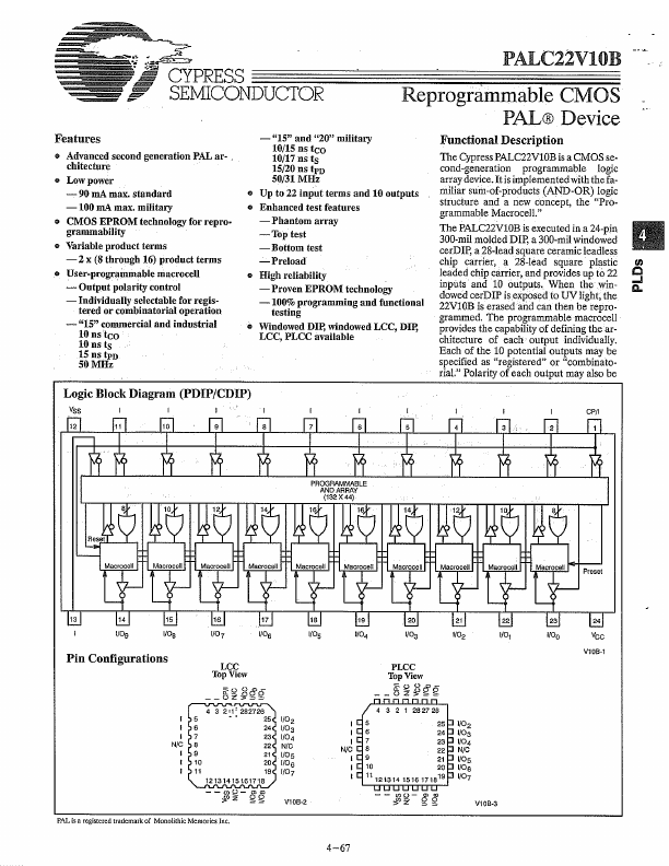 PALC22V10B