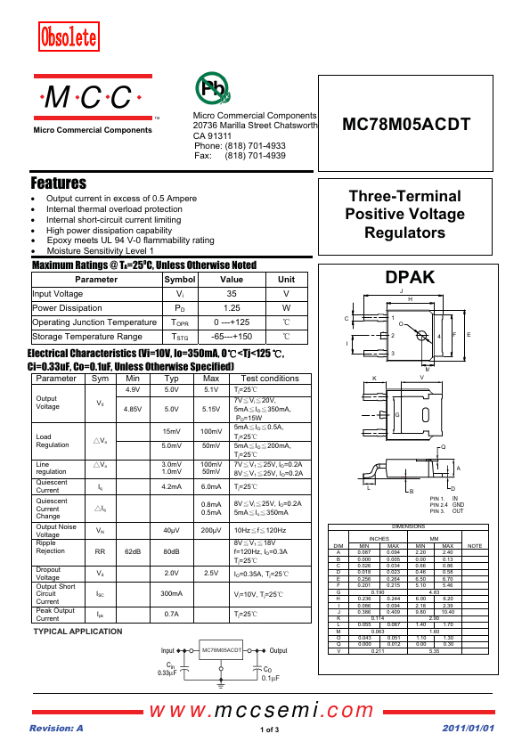 MC78M05ACDT