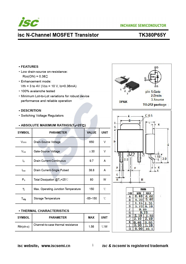 TK380P65Y