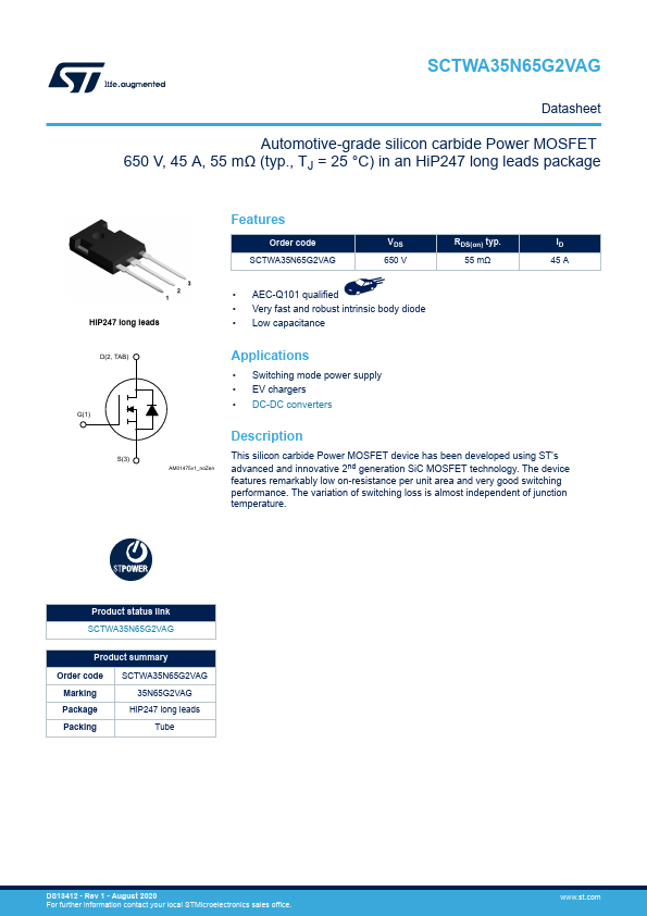 SCTWA35N65G2VAG