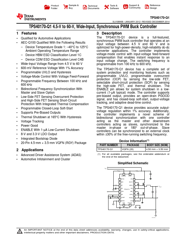 TPS40170-Q1