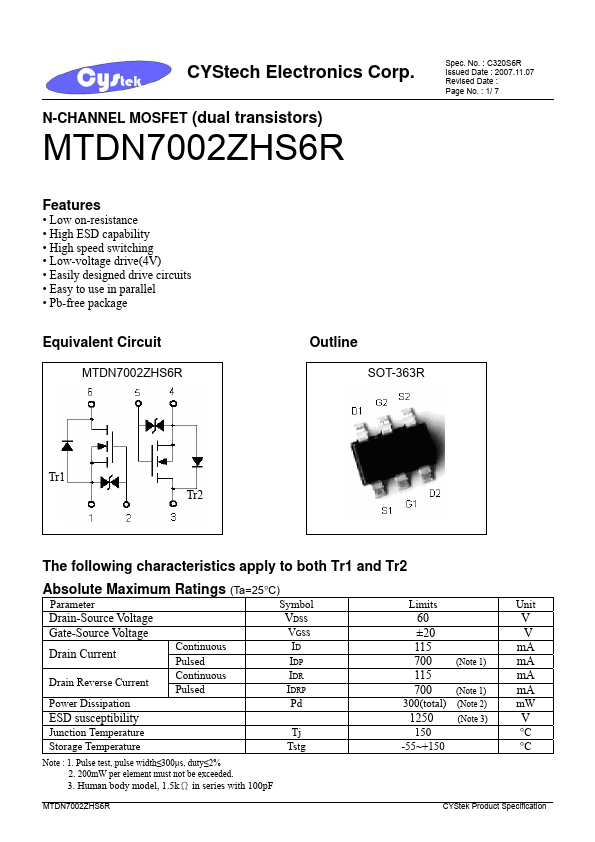 MTDN7002ZHS6R