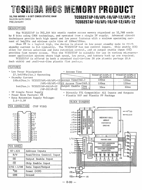 TC55257AF-10