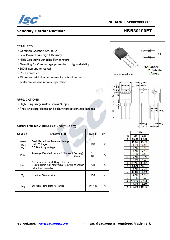 HBR30100PT