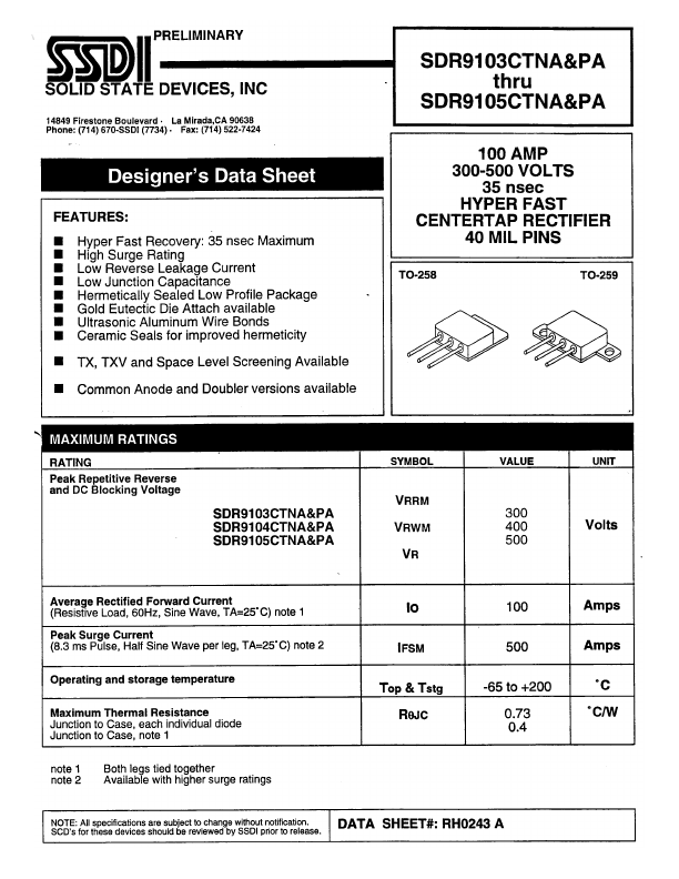 SDA9105CTNA