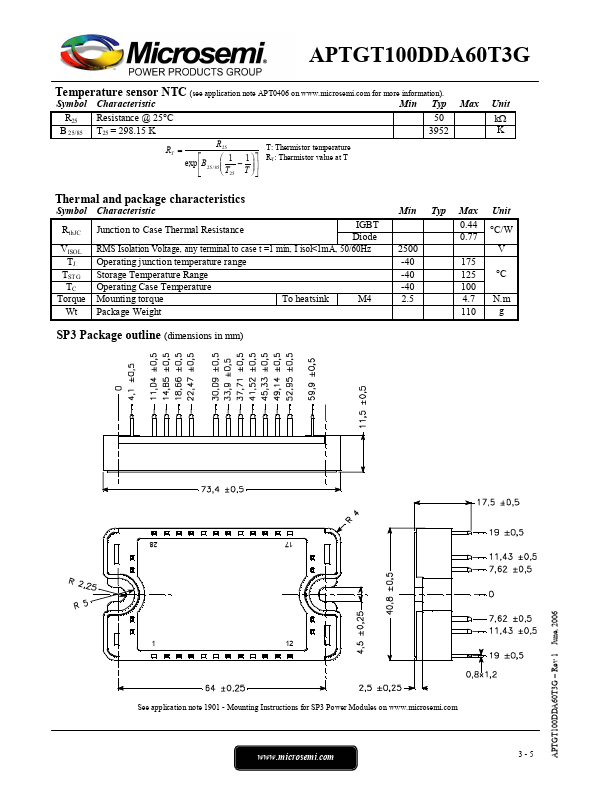 APTGT100DDA60T3G