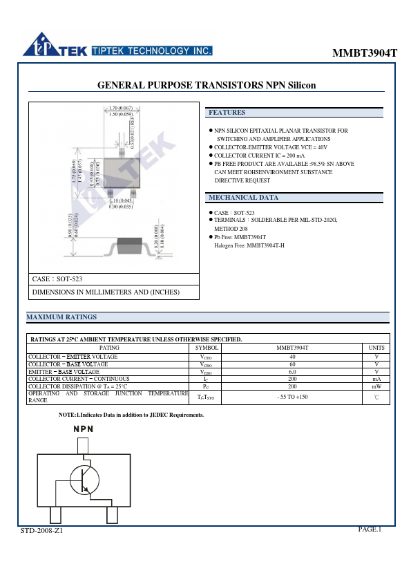 MMBT3904T