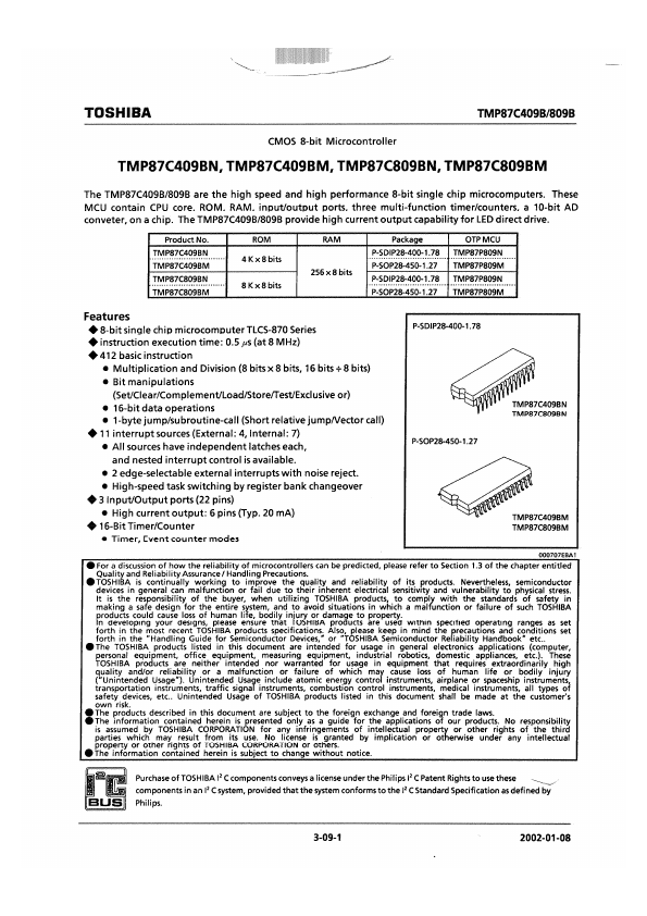 TMP87C809BN