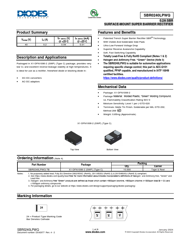 SBR0240LPWQ