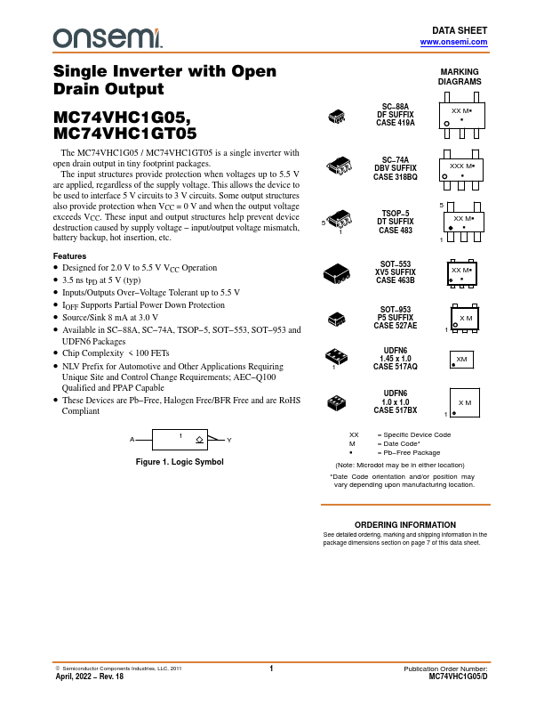 MC74VHC1G05