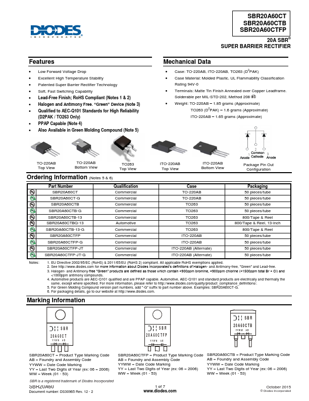 SBR20A60CT