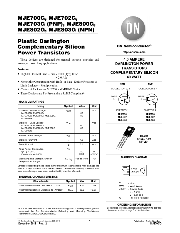 MJE700G