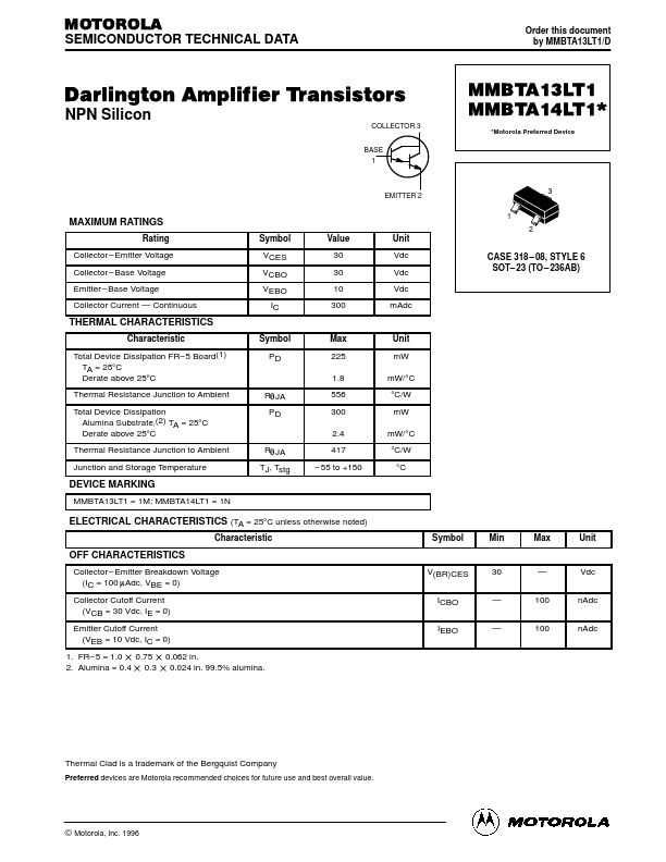 MMBTA13LT1