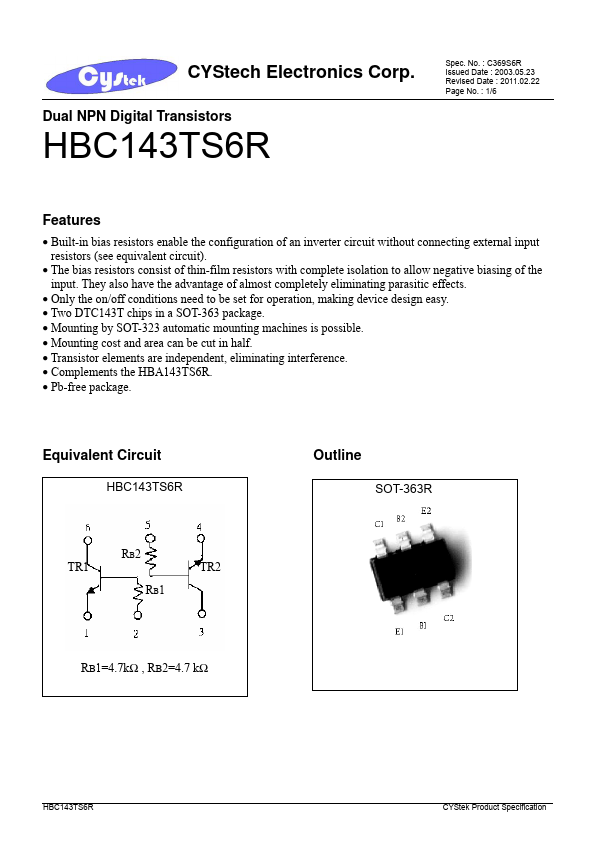 HBC143TS6R