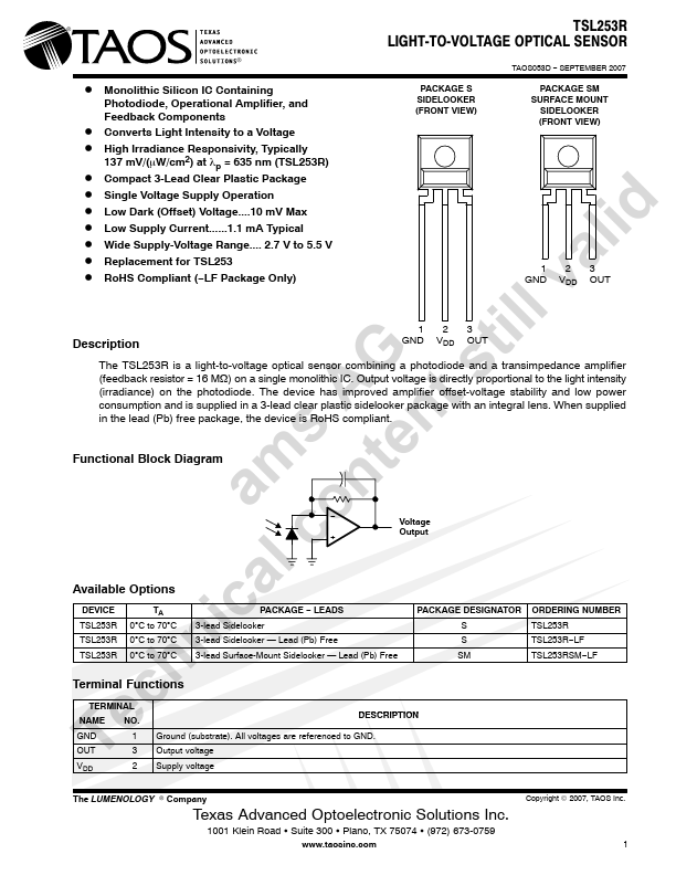 TSL253R