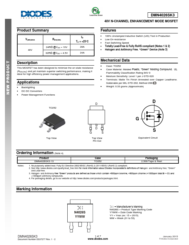 DMN4026SK3