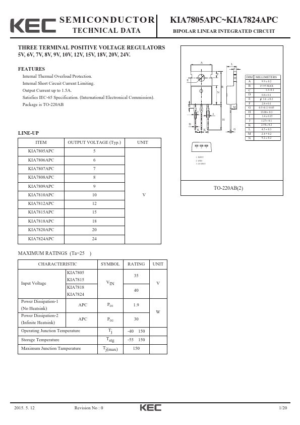 KIA7815APC