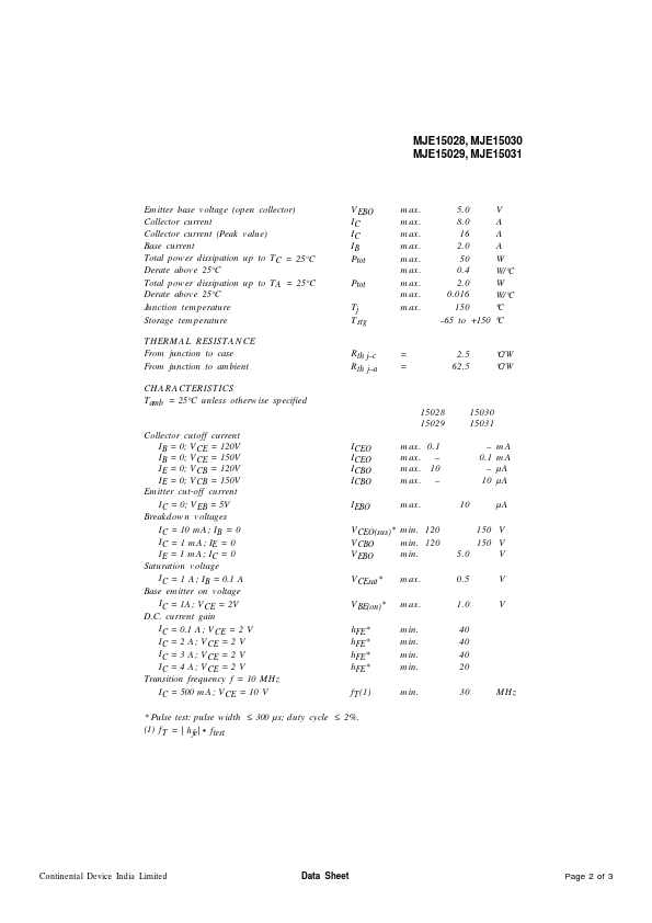 MJE15031