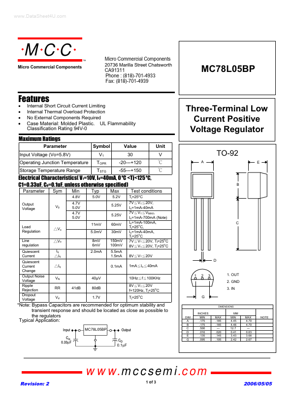 MC78L05BP