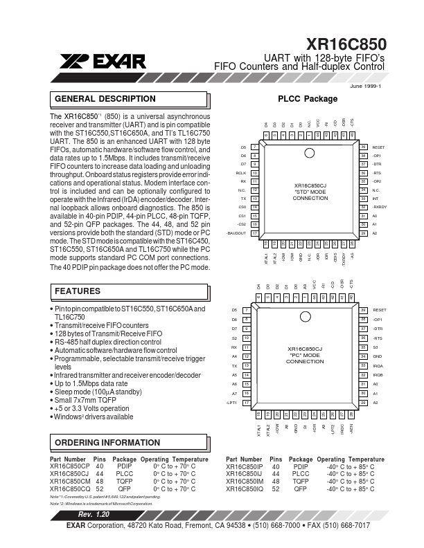 XR16C850