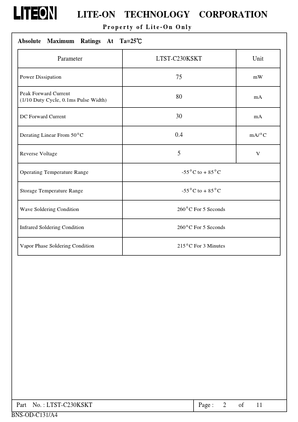 LTST-C230KSKT