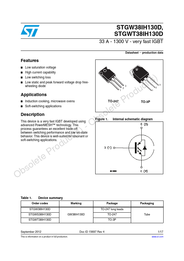 STGW38IH130D