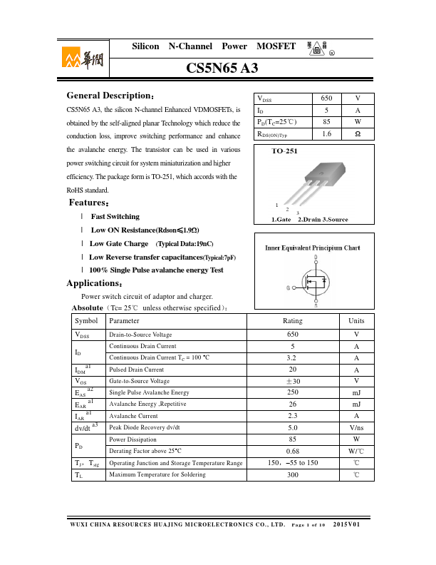 CS5N65A3