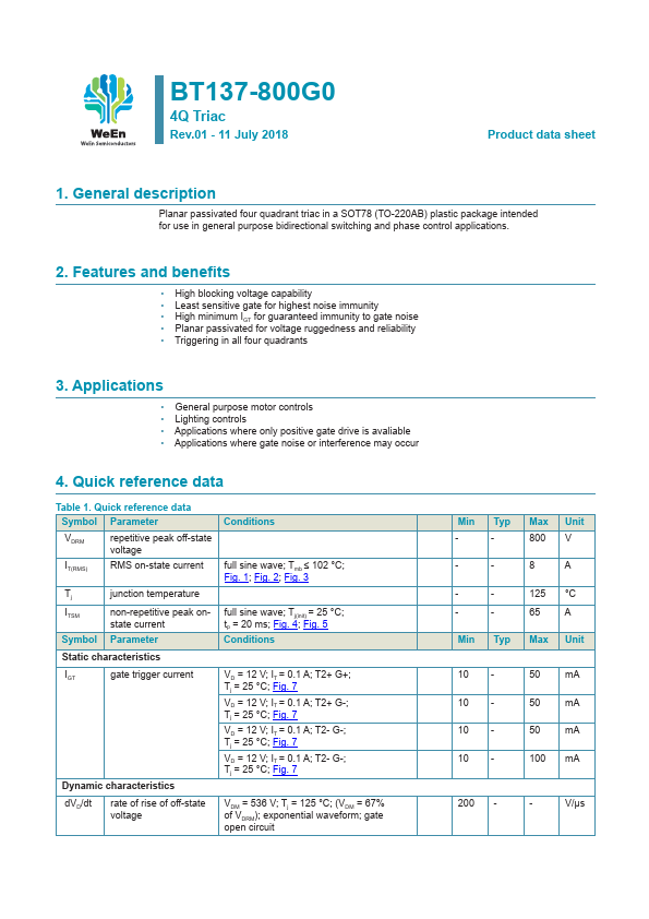 BT137-800G0