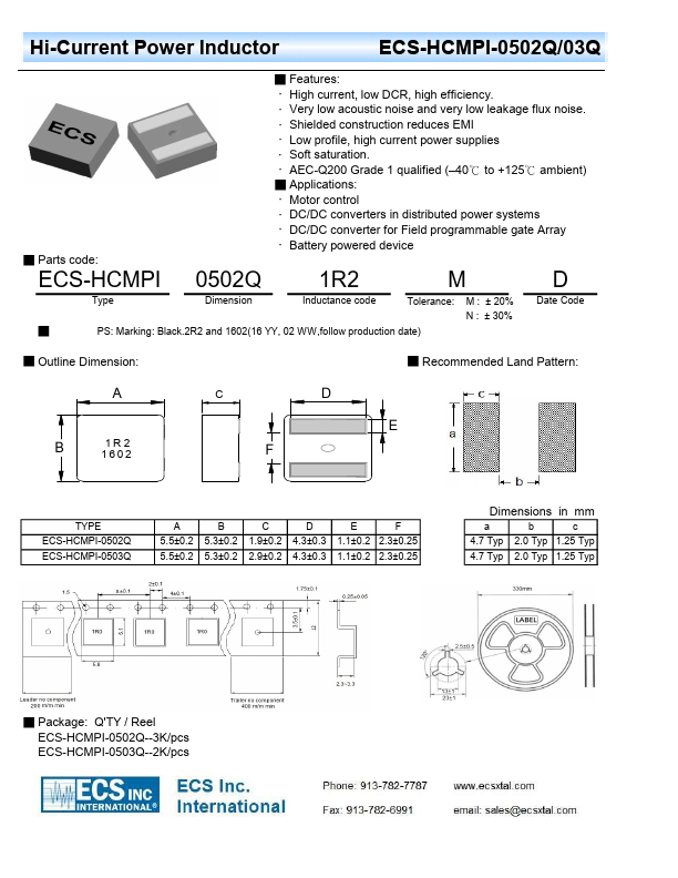 ECS-HCMPI-0503Q