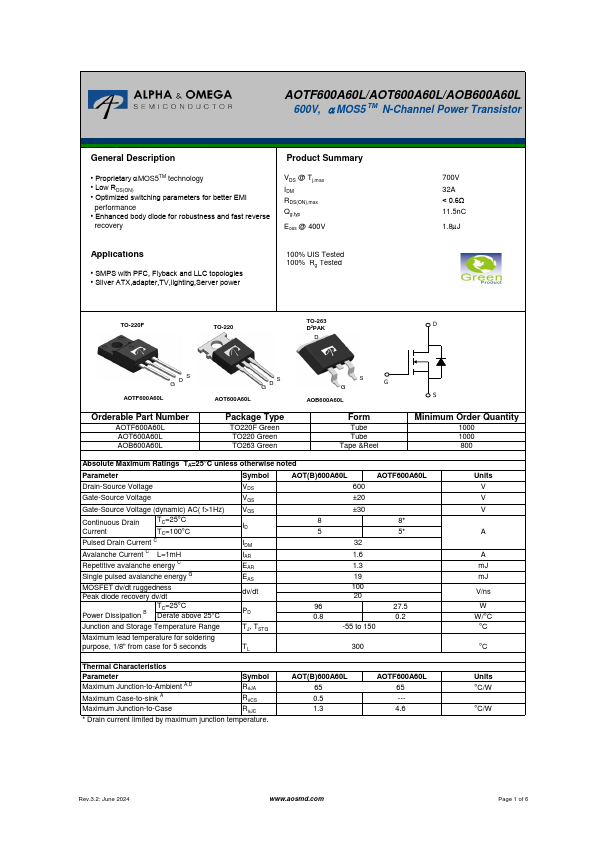 AOT600A60L