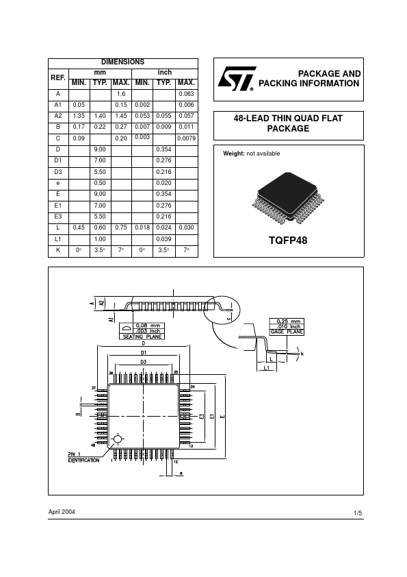 TQFP48