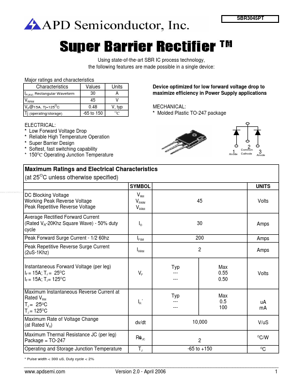 SBR3045PT