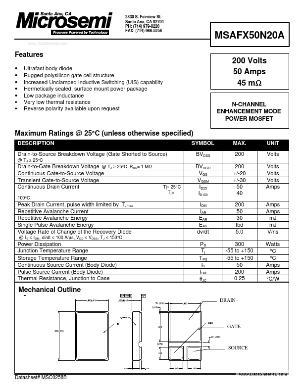 MSAFX50N20A