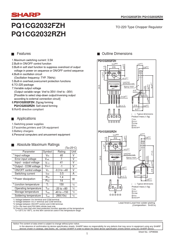 PQ1CG2032FZH